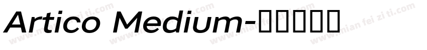 Artico Medium字体转换